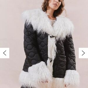 NWOT UO Blanka Faux Fur Quilted Liner Jacket Medium